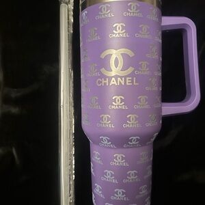 Lavender Mug with Silver Logo